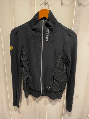 Puma x Scuderia Ferrari Y2K style quilted side high neck slim sweatshirt F1 thumbnail 11