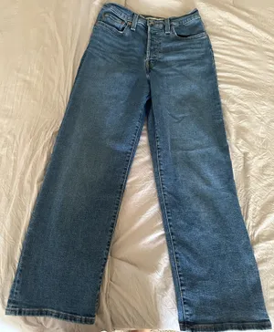 Ribcage Levi’s Straight Ankle Jeans High-Rise thumbnail 1