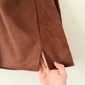 GB Brown Suede Mini Skirt thumbnail 2