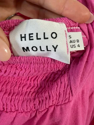 Hello Molly Best Weekend Pink Puff Sleeve Tie Back Mini Dress Size 4 thumbnail 2