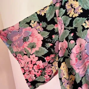 Victoria’s Secret gold label floral short sleeve night gown size S thumbnail 5
