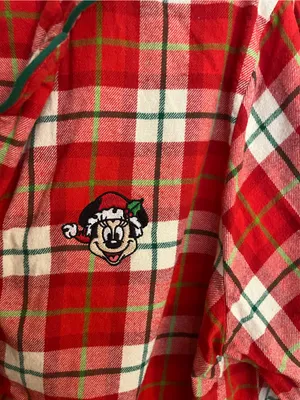 Disney Red Plaid Women's Pajama Set thumbnail 5
