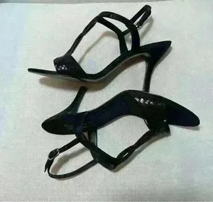 The Touch Of Nina Galinda 1 Black Luster Satin Women’s Heels Size 8.5 thumbnail 1