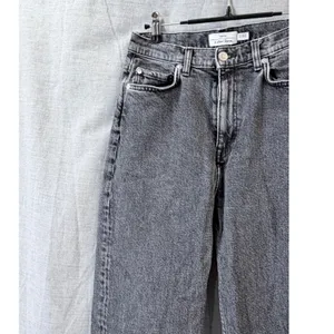 Denim & Other Stories Light Black Wash Straight Leg Jeans US 28 High Rise‎ Denim thumbnail 7