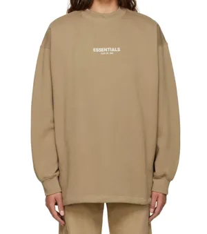 Fear of God Essentials Tan Sweater thumbnail 1