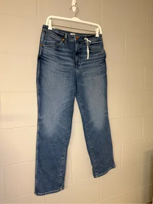 NWT Wrangler Wild West 603 High Rise Straight Jeans Women’s Size 28 Dark Wash thumbnail 5