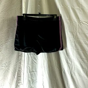 Nike Black Women's Shorts with Pink Accents thumbnail 2