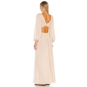 Indah Julie Maxi Dress Size Small Cream Cut Out Boho Lightweight Beach thumbnail 16