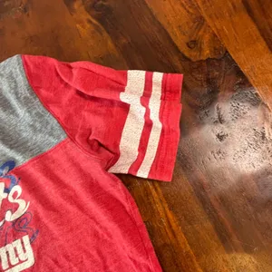 Reebok New York Giants NFL Graphic T-Shirt Red‎ Gray Colorblock Womens Medium thumbnail 8