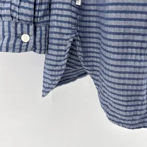 Toad&Co‎ Mixologist Tunic Shirt Womens Small Blue Striped Organic Cotton thumbnail 6