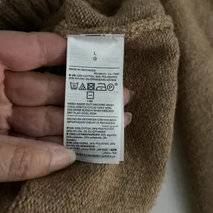 Old Navy Women's Tan Cowl Neck Sweater Long Sleeve Knit Size‎ L thumbnail 4
