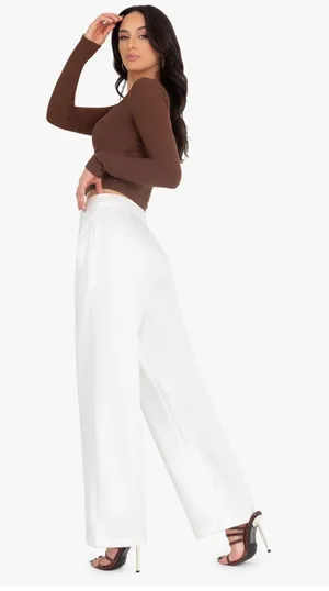 Kittenish White Pants thumbnail 3