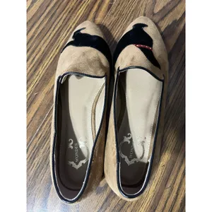 C Wonder Loafers Flats Camel Brown Sz 7 Womens Slip On Shoes DachshundPreppy thumbnail 5