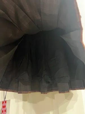 NWT Cider Plaid Pleated Skort – Brown Check – Size M thumbnail 3