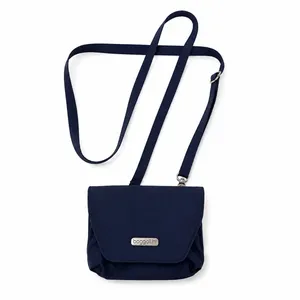 Baggallini Pacific Petite Crossbody Bag Navy Nylon Travel Belt Bag Adjustable thumbnail 2