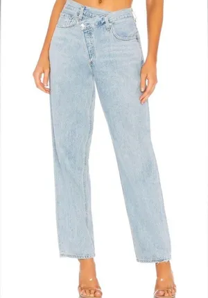 AGOLDE Criss Cross boyfriend jeans light wash 23 thumbnail 2
