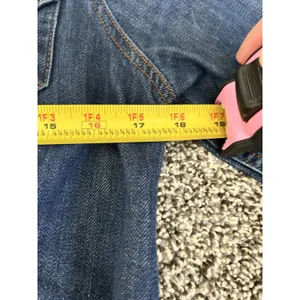 Levi's dark wash denim peplum jacket M thumbnail 7