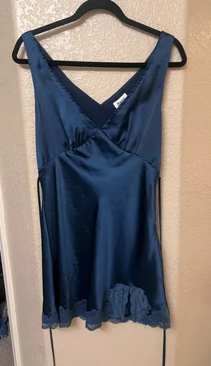 Princess Polly Athena Satin Lace Trim Dress thumbnail 5