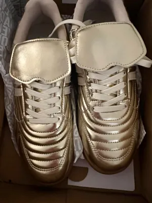 Steve Madden Madrid Sneakers Gold Metallic thumbnail 3