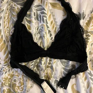 SM French Affair lace triangle bikini halter top thumbnail 2