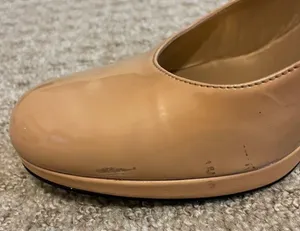 COPY - Stuart Weitzman Nude Round Toe Pumps thumbnail 10