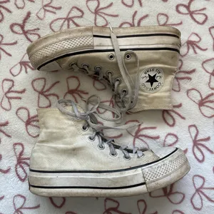 White High-Top Converse Platform thumbnail 1
