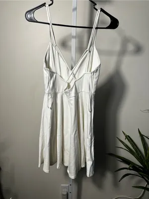 X150. Windsor White Spaghetti Strap Mini Dress thumbnail 4