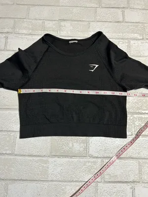 Gymshark Black Long-Sleeve Cropped Training Top thumbnail 4