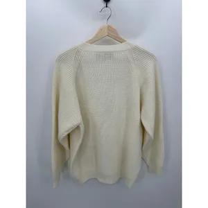 Just‎ For Women Cardigan Sweater Women 1X Cream Button Down Knit Chunky Academia thumbnail 2