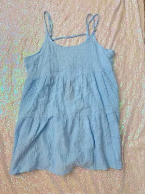 Target - Blue Flowy Dress thumbnail 1