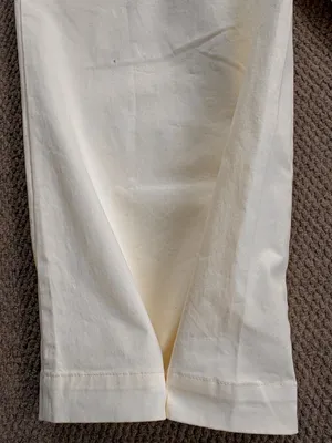 NWT Anthropologie Du Paradis Wide Leg Cargo Pants Cream Size 10 Retail $170.00 thumbnail 12