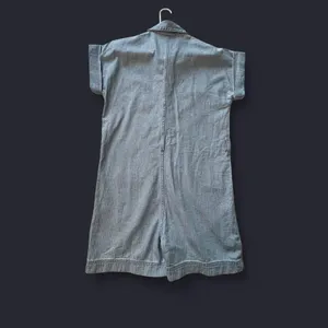 NWT Ariat Women’s Denim Herringbone Romper Size Small Blue Short Sleeve thumbnail 2