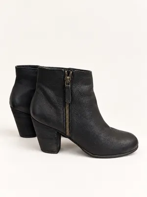 bp Nordstrom black leather ankle booties thumbnail 7