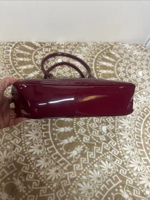 Urban Expression Patent Burgundy Top-Handle Satchel thumbnail 4
