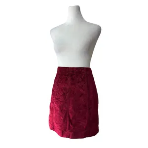 Free People Red Velvet Mini Skirt thumbnail 5