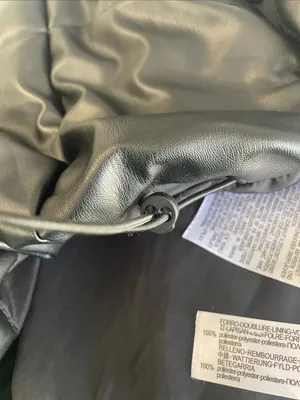 Zara Black Faux Leather Puffer Vest thumbnail 9