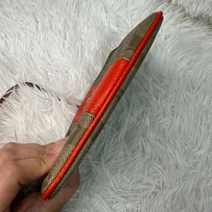 COACH Brown orange Zip Wristlet thumbnail 6