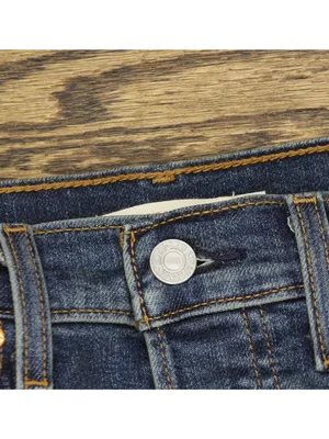 Levi's Womens Wedgie Button Fly Straight Jeans Indigo Here We Go Blue 26x28 thumbnail 5