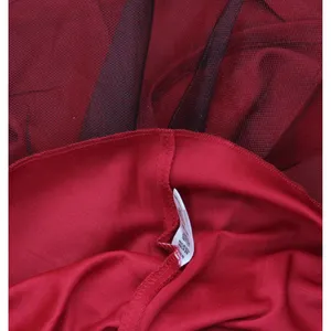 NWT City Studios Pearl-Strap Sleeveles Tiered Fit & Flare Dress Garnet Red 7/8 thumbnail 8