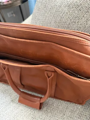 Vintage 1996 Coach 5181 Brown Leather Briefcase Messenger Bag thumbnail 8