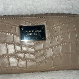 Michael‎ Kors Tan Crocodile-Embossed Wallet Luxurious Design thumbnail 2