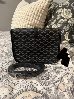 Black chevron crossbody bag thumbnail 2
