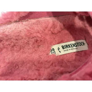Birkenstock Arizona Big Buckle Teddy Shearling Sandals Fuchsia Pink Size 38 thumbnail 4