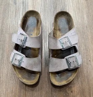 Birkenstock Arizona Suede Leather Pink Sandals EU 39 US 8 9 Women‎ Comfort Flat thumbnail 1