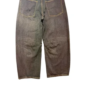 Zara Womens Wide Leg Barrel‎ Jeans Dark Wash High Rise Denim Size 12 Blue thumbnail 9