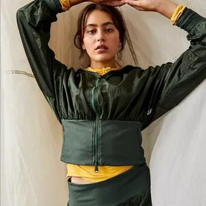 NWT Free People‎ Start Me Up Jacket Green Large thumbnail 8