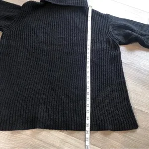 For The Republic Black Chunky Knit Turtleneck Long Sleeve Sweater Womens Size S thumbnail 7