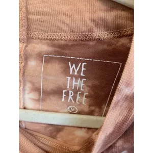 We The Free People Be Free Shirt Top Cabarnet Pink Brown Tie Dye Long Sleeve M thumbnail 3