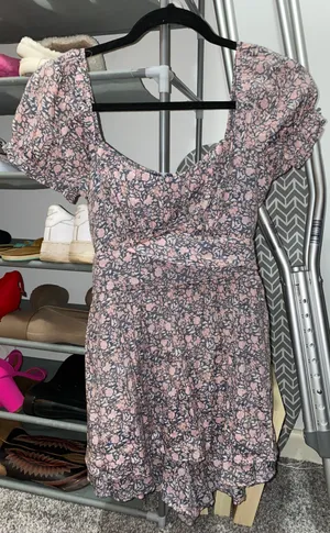 Altar'd State Floral Romper thumbnail 1