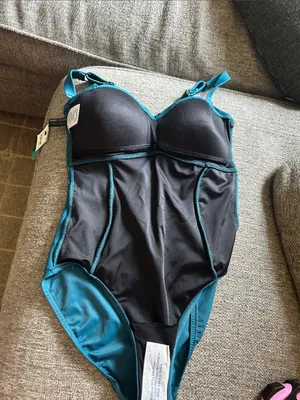 Aqua Green Shape + Style Blue/Green Ruched One-Piece Bathing Suit | Size 6 - New thumbnail 13